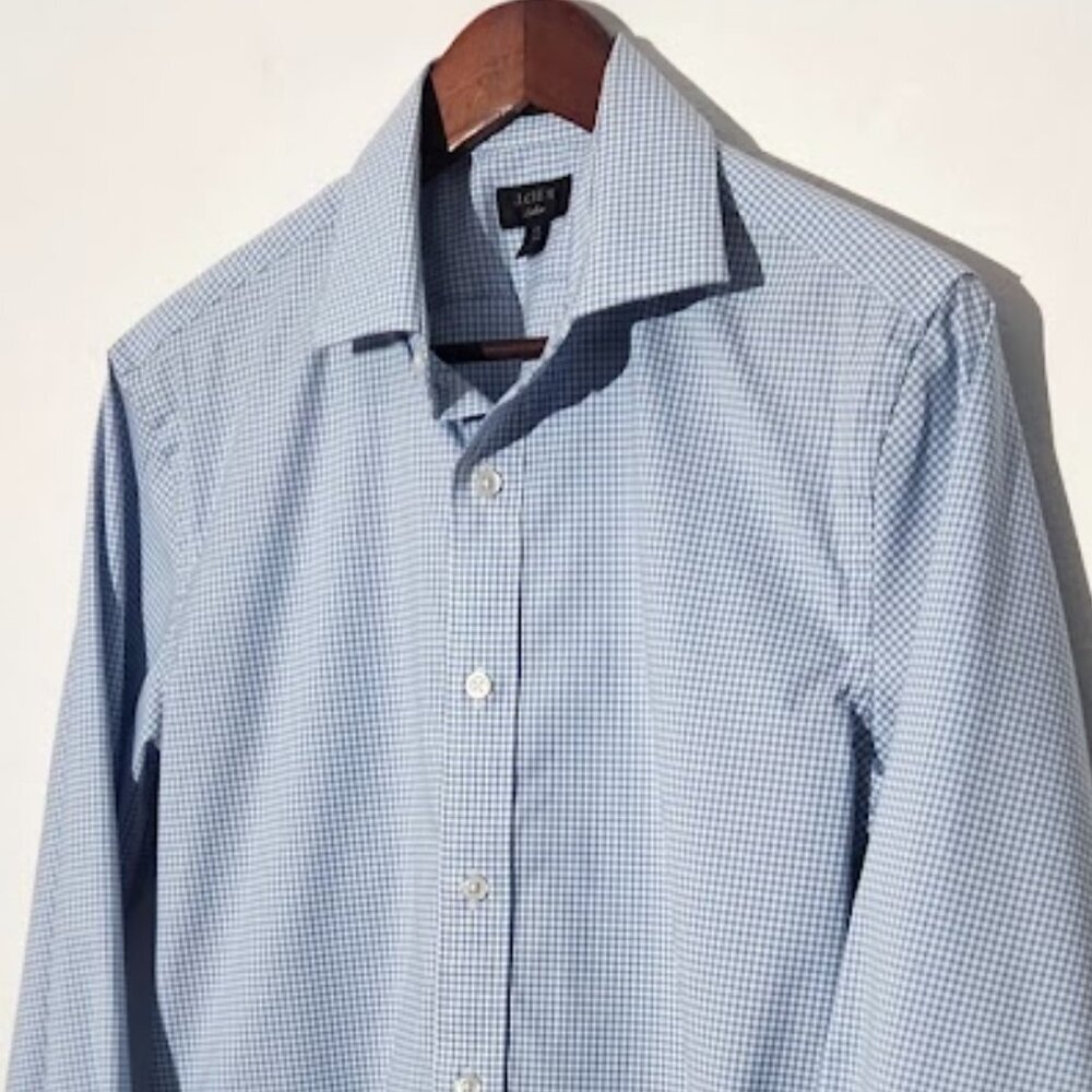 J. Crew Ludlow Men's Long Sleeve Dress Shirt in size 15 Slim - Picture 2 of 4